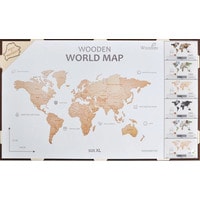 Пазл Woodary Карта мира XL 3143