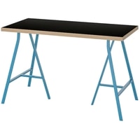 Стол Ikea Линнмон/Лерберг (черный/синий) 193.308.35