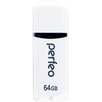 USB Flash Perfeo C02 64GB (белый) [PF-C02W064]