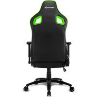 Кресло Sharkoon Elbrus 2 (черный/зеленый)