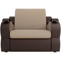 Кресло-кровать Лига диванов Меркурий 100682 80 см (бежевый/коричневый)