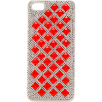 Чехол для телефона iPoint Стразы ромб красный для iPhone 5/5S