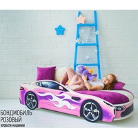 Кровать-машина Бельмарко Бондмобиль 160x70 (розовый)