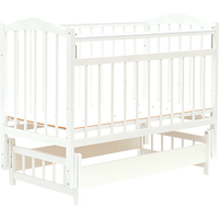 Классическая детская кроватка Bambini М.01.10.11 (белый)