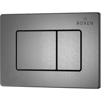 Унитаз подвесной Roxen Antares One Rimless 6 в 1 StounFix Slim 613423 (оружейная сталь/металл)