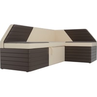 Угловой диван Mebelico Дуглас 106918 (левый, бежевый/коричневый)