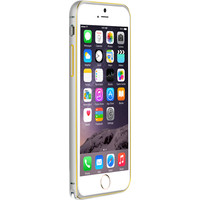 Чехол для телефона Love Mei Double Color Arc для iPhone 6S Plus (Silver-Yellow)