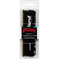 Оперативная память Kingston FURY Beast RGB 16GB DDR4 PC4-29800 KF437C19BB1A/16