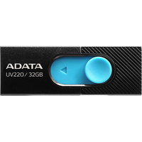 USB Flash ADATA UV220 32GB (черный/голубой)