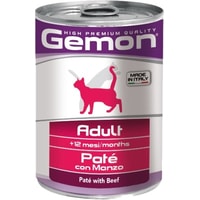 Консервированный корм для кошек Gemon Pate Adult Beef 400 г