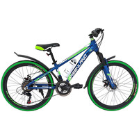 Велосипед Greenland Tommy 24 2024 (синий/зеленый)