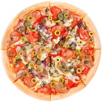 Пицца Domino's ЭкстраваганZZа (хот-дог борт, большая)