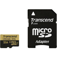 Карта памяти Transcend microSDHC Ultimate 633x UHS-I U3 (Class 10) 32GB (TS32GUSDU3)