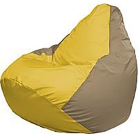 Кресло-мешок Flagman Груша Медиум Г1.1-252 (жёлтый/тёмно-бежевый)