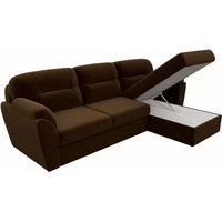Угловой диван Лига диванов Бостон 100530 (коричневый)