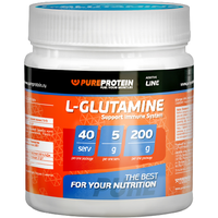 L-глютамин Pureprotein L-Glutamine (200г, апельсин)