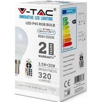 Светодиодная лампочка V-TAC P45 E14 3.5 Вт 4000 К VT-2234