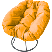Кресло M-Group Пончик 12310311 без ротанга (серый/желтый подушка)