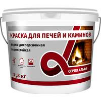 Краска Alfavit Термостойкая для печей и каминов 1.3 кг