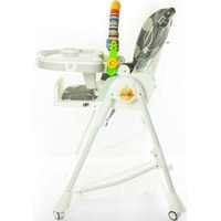 Высокий стульчик ForKiddy Podium Toys 0+ (два чехла +х/б вкладыш, серый)