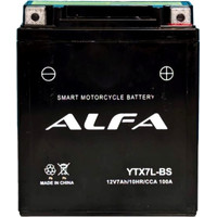 Мотоциклетный аккумулятор ALFA YTX7L-BS (7 А·ч)