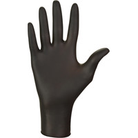 Нитриловые перчатки Mercator Nitrylex PF текстурированные нестерильные неопудренные (S, черный)