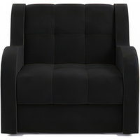 Кресло-кровать Мебель-АРС Аккордеон Барон (велюр, черный НВ-178 17)