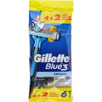 Бритвенный станок Gillette Blue3 Smooth (4+2 шт)