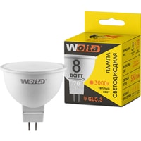 Светодиодная лампочка Wolta LX 30YMR16-220-8GU5.3 8Вт 3000K GU5.3