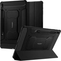 Чехол для планшета Spigen Rugged Armor Pro для Samsung Galaxy Tab S7+/S8+ Plus 12.4 (черный)
