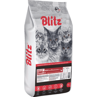 Сухой корм для кошек Blitz Sensitive Beef Adult All Breeds (с говядиной) 10 кг