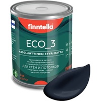 Краска Finntella Eco 3 Wash and Clean Nevy F-08-1-1-LG252 0.9 л (темно-синий)