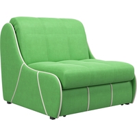 Кресло-кровать 4 сезона Рио 0,8 (velutto 31 зеленый/кант кожзам eco 276 бежевый)