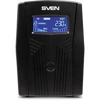 Источник бесперебойного питания SVEN Pro 650 (LCD, USB)
