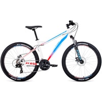 Велосипед Forward Flash 26 2.2 disc р.15 2021 (белый/синий)