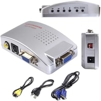 Адаптер USBTOP VGA-AV (RCA)/S-Video (серебристый)