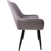 Интерьерное кресло AksHome Pablo 72328 (светло-серый велюр HLR-20/черный)