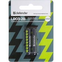 Батарейка Defender AAA 2 шт. LR03-2B