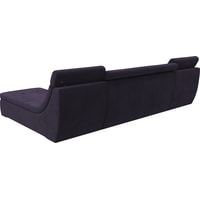 Модульный диван Лига диванов Холидей люкс 105559 (велюр, фиолетовый)