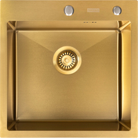 Кухонная мойка ARFEKA Eco AR 500*500 Golden PVD Nano