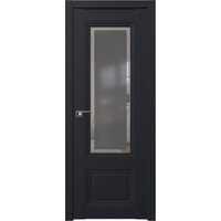 Межкомнатная дверь ProfilDoors 2.103U L 80x200 (черный матовый/стекло матовое)