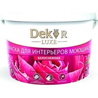 Краска Dekor ВД-АК 216 для интерьера 25 кг (белоснежный)