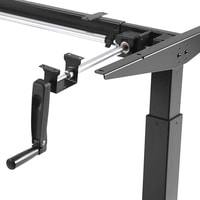 Стол для работы стоя ErgoSmart Manual Desk 1360x800x36 мм (дуб натуральный/черный)