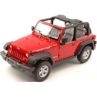 Внедорожник Welly Jeep Wrangler Rubicon 39885C (красный)