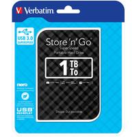 Внешний накопитель Verbatim Store 'n' Go USB 3.0 1TB Черный [53194]