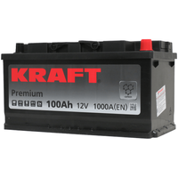 Автомобильный аккумулятор KRAFT Premium R+ (100 А·ч)