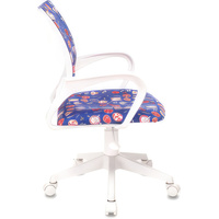 Компьютерное кресло Бюрократ KD-W4 (синий аниме/пластик белый)