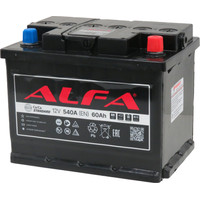 Автомобильный аккумулятор ALFA Standard 60 R+ (60 А·ч)