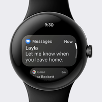 Умные часы Google Pixel Watch (глянцевый серебристый/угольный, спортивный силиконовый ремешок)
