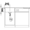 Кухонная мойка Blanco Zenar 45 S-F (антрацит, левая) [519190]